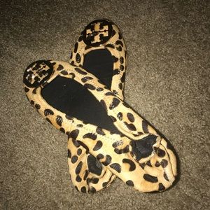 Leopard Print Tory Burch Flats